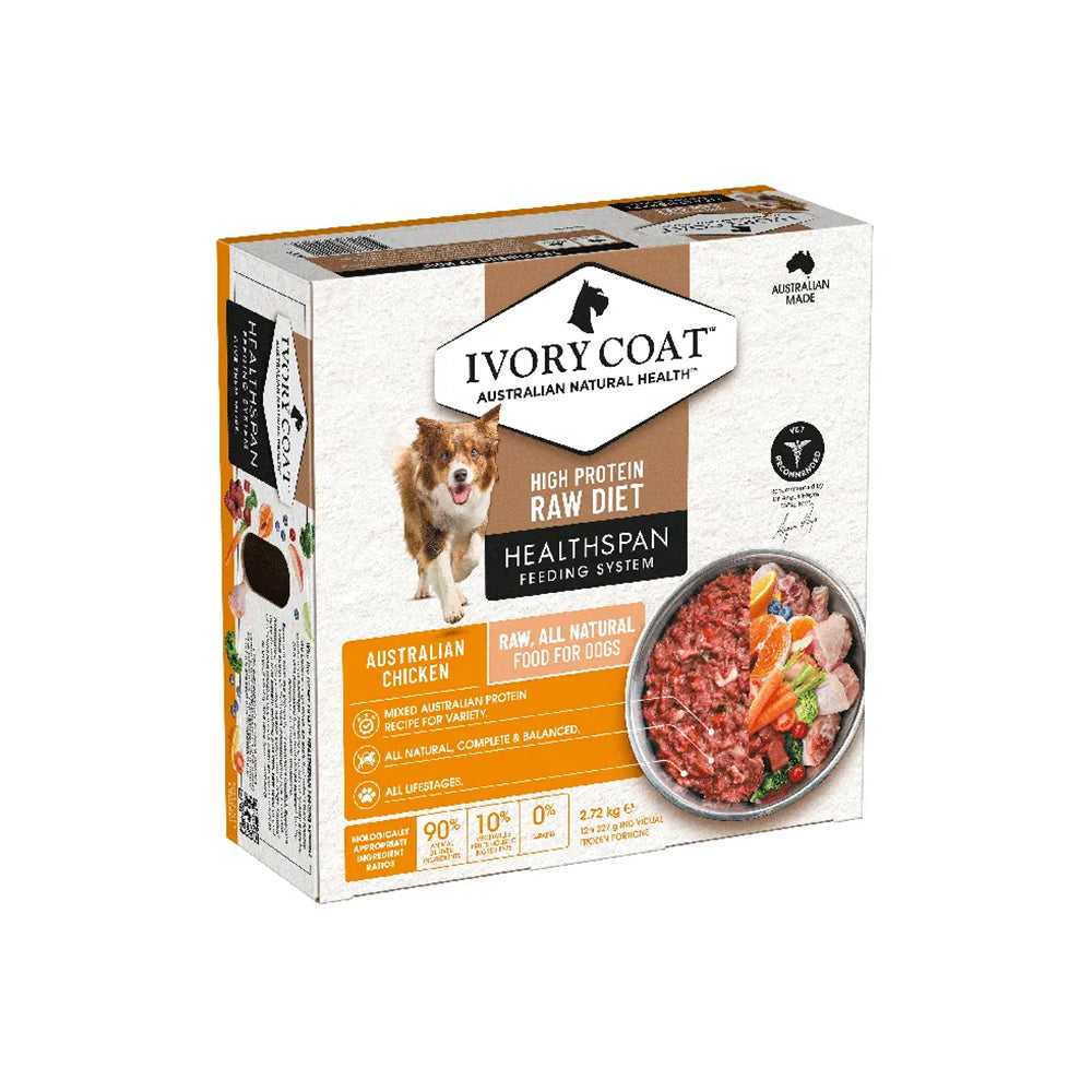 Ivory Coat Healthspan Raw Diet Chicken 12 x 227g