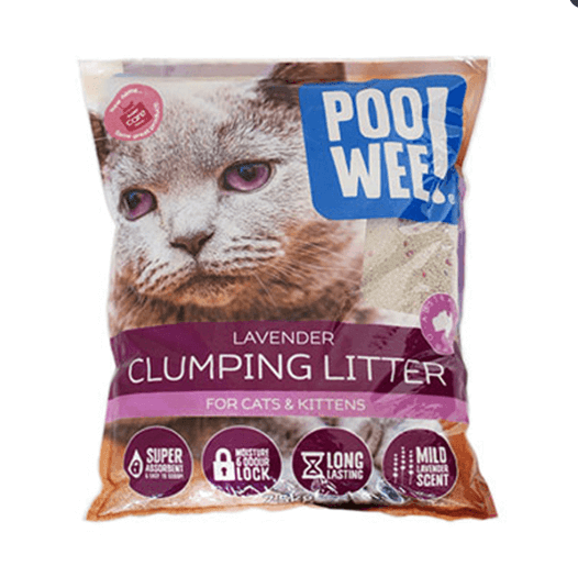Poowee Lavender Clumping Cat Litter 2kg