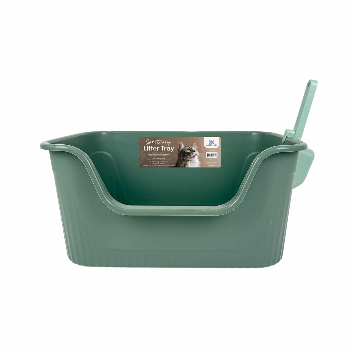 Cattitude Sanctuary Litter Tray Eucalyptus Large