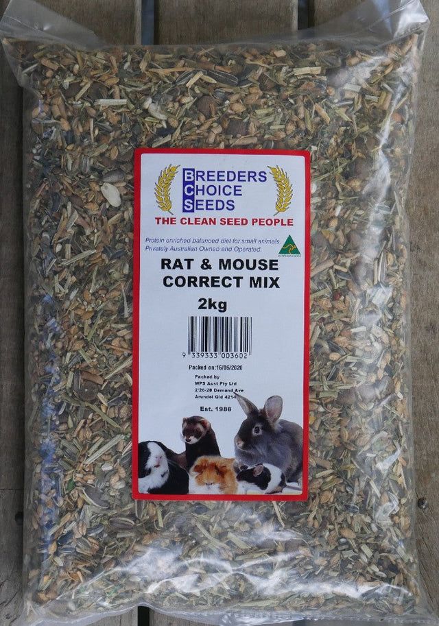 Breeders Choice Rat & Mouse Correct Mix 2kg