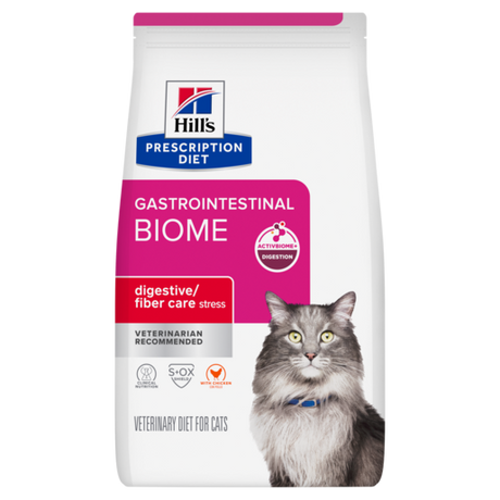 Hill's Prescription Diet Gastrointestinal Biome Stress Digestive/Fibre Care Dry Cat Food 1.8kg