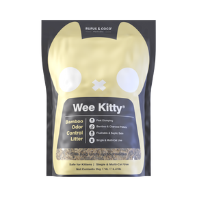Rufus & Coco Wee Kitty Bamboo Odour Control Cat Litter 2kg
