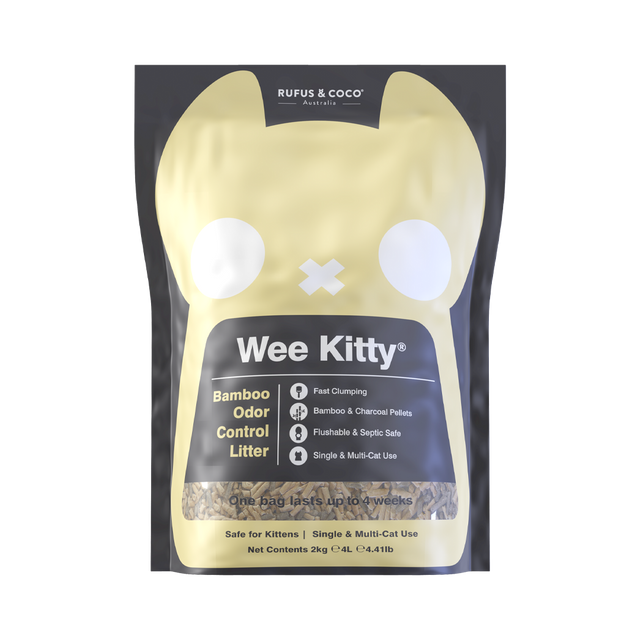 Rufus & Coco Wee Kitty Bamboo Odour Control Cat Litter 2kg