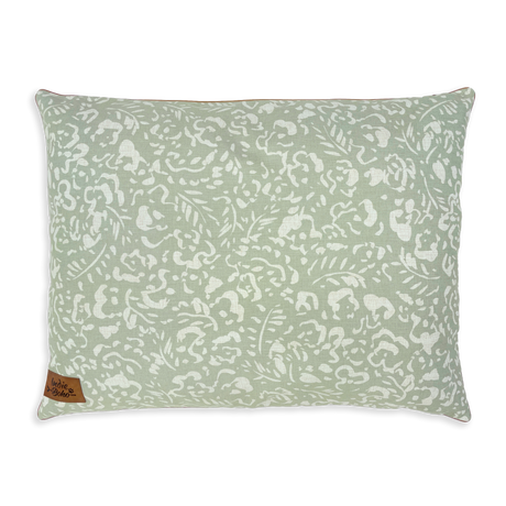 Indie Boho Neutral Brushstrokes Boucle Dog Bed Sage XL