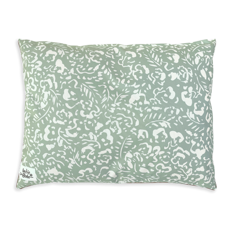 Indie Boho Neutral Brushstrokes Water Resistant Dog Bed Sage Large