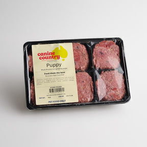 Canine Country Puppy BARF Raw Dog Food Tray 1kg