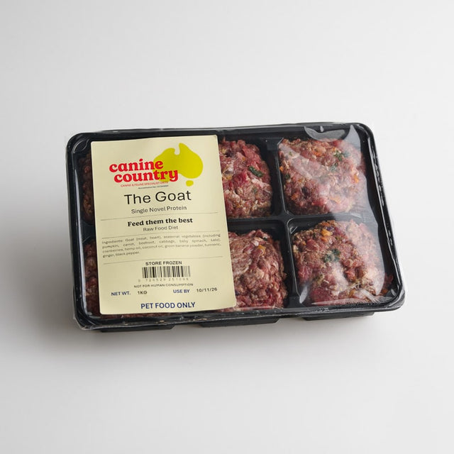 Canine Country The Goat BARF Raw Dog Food Tray 1kg