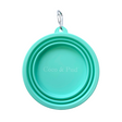 Coco & Pud Collapsible Travel Dog Bowl - Aqua