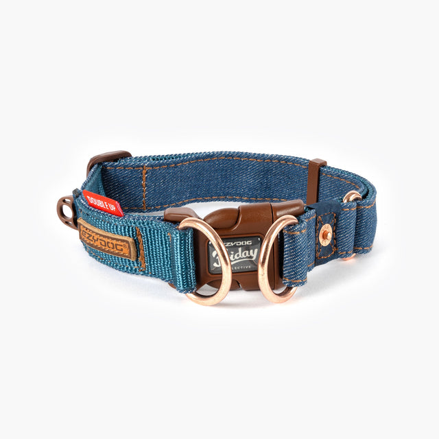 EZYDOG COLLAR D/UP LGE DENIM