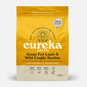 Eureka Grass Fed Lamb & Wild Caught Sardine air dried dog food