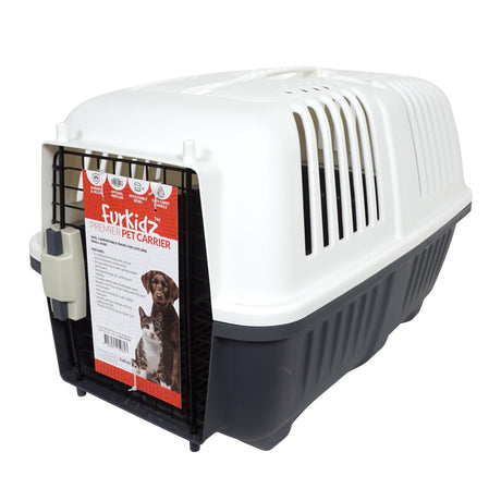 Furkidz Pet Carrier Beige/Grey Large