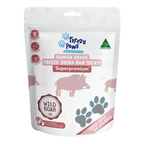 Freezy Paws Freeze Dried Wild Boar Pet Treats 70g