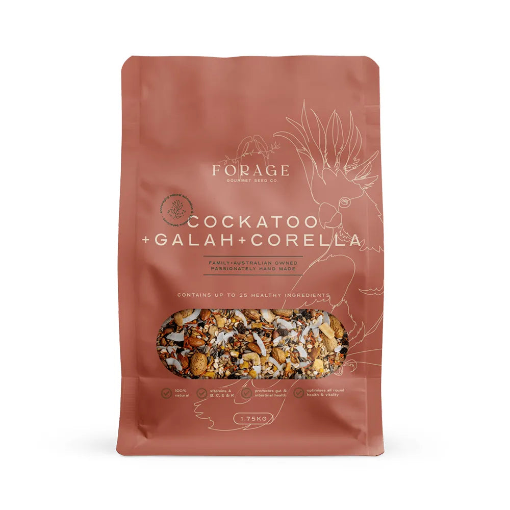 Forage Gourmet Galah, Corella & Cockatoo Bird Seed 1.75kg
