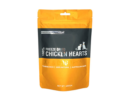 Freeze Dry Australia Freeze Dried Chicken Hearts 100g