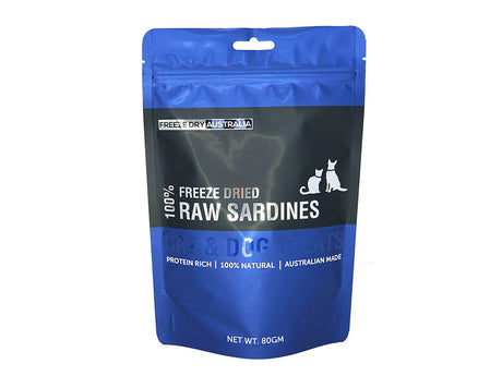 Freeze Dry Australia Freeze Dried Whole Sardines 80g