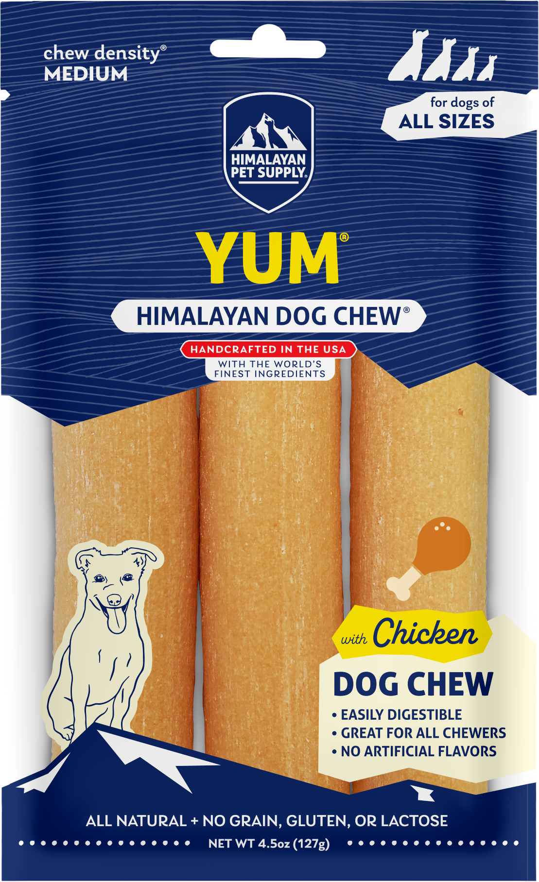 Himalayan Dog Chew YUM Chicken 3 Pack