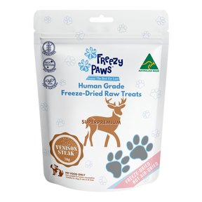 Freezy Paws Freeze Dried Venison Steak Pet Treats 70g