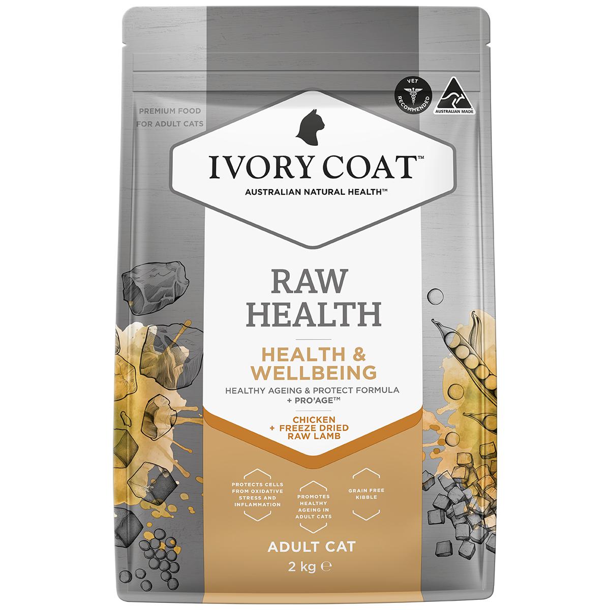 Ivory Coat Raw Health Vitality Adult Dry Cat Food 2kg