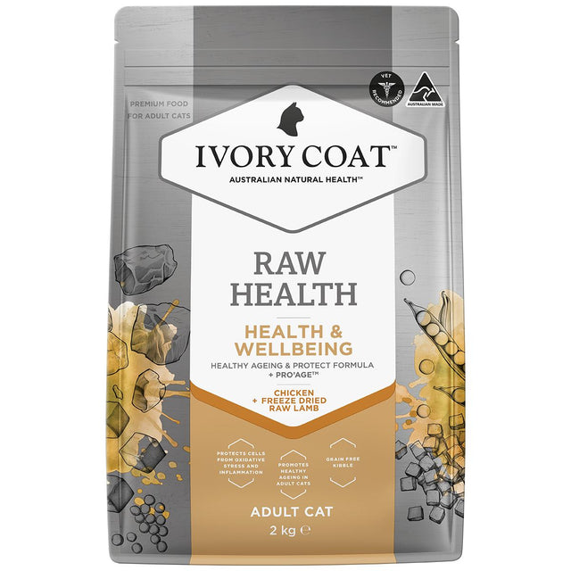 Ivory Coat Raw Health Vitality Adult Dry Cat Food 2kg