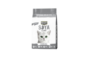 Kit Cat Soya Clumping Cat Litter Charcoal 2.5kg