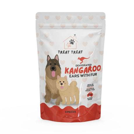Treat Treat Kangaroo Ears with Fur