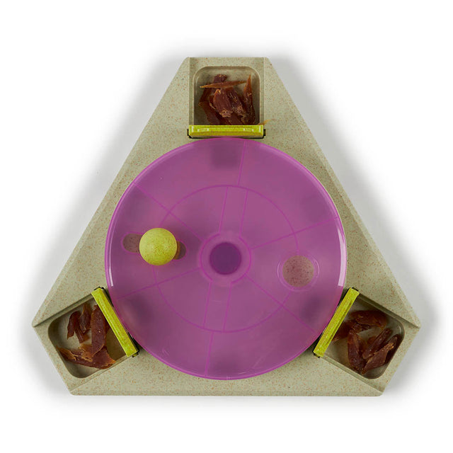 Kazoo Triangle Turn Interactive Puzzle Dog Toy