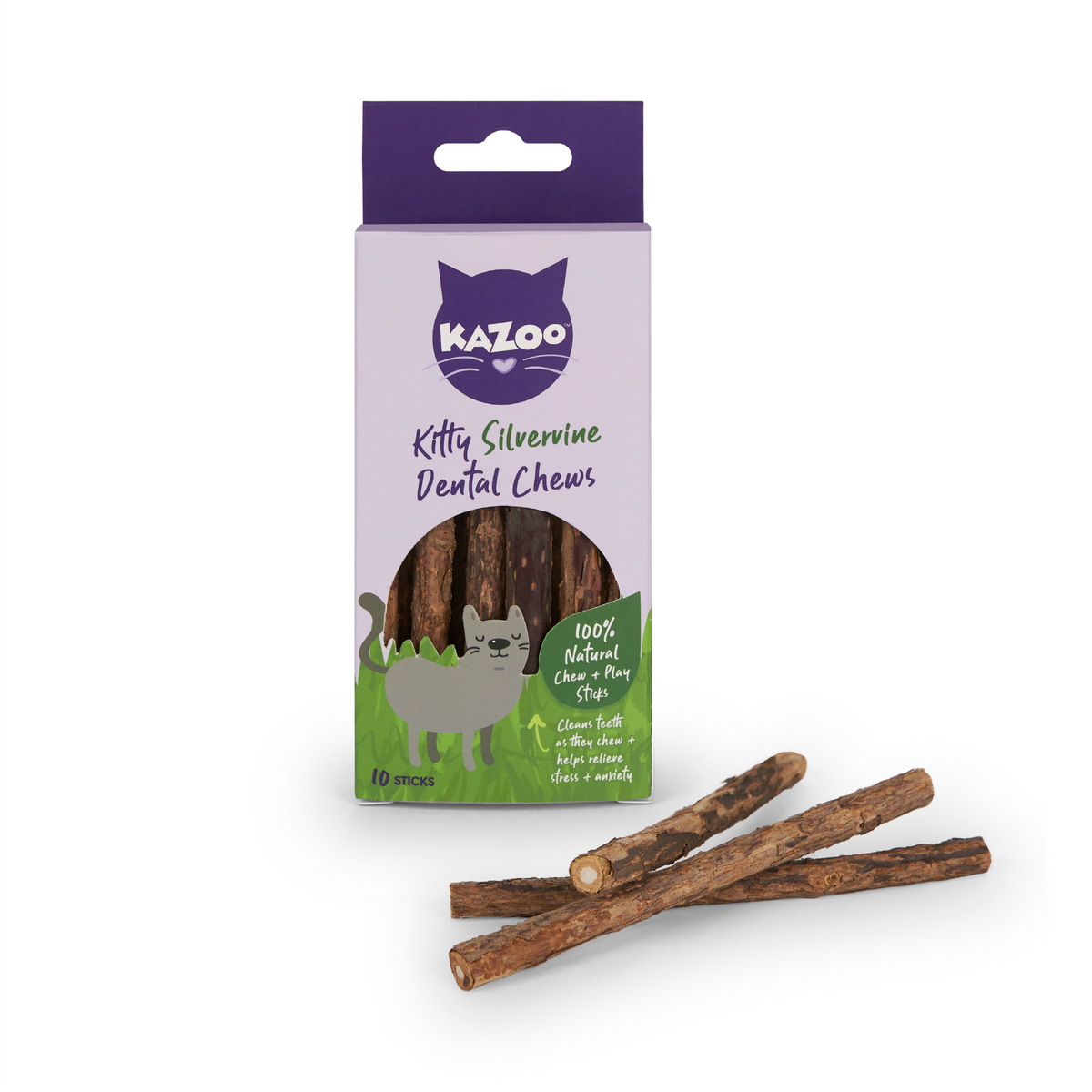 Kazoo Kitty Silvervine Dental Chews 10 Pack