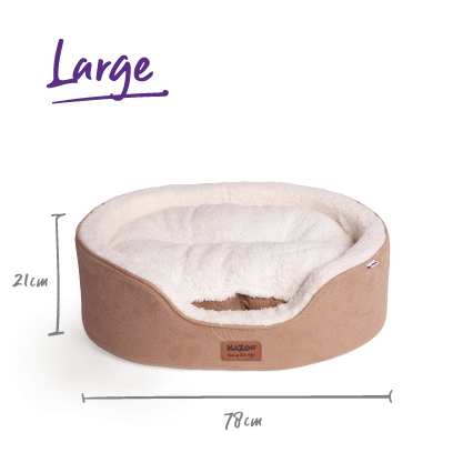 KAZOO MANHATTAN BED COFFEE LGE