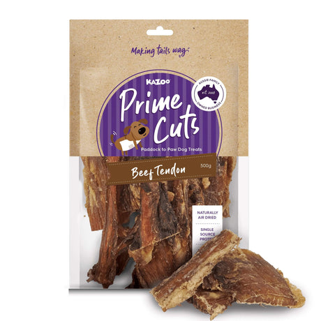 Kazoo Prime Cuts Beef Tendon Dog Treats 500g