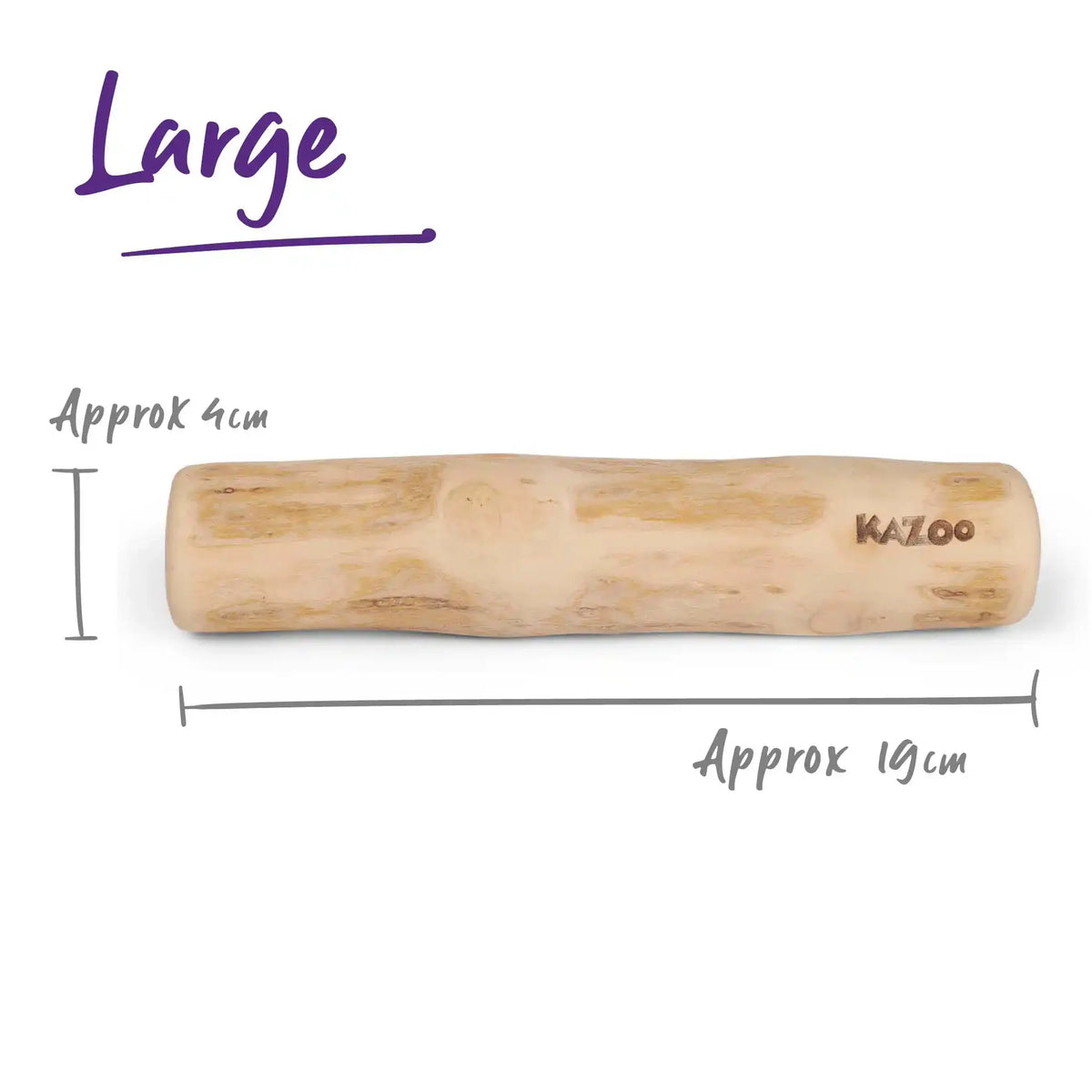 Kazoo Coffee Wood Dog Chew Large