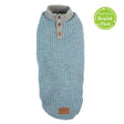 Kazoo Blue Button Up Knit Dog Jumper XS 33cm