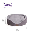 Kazoo Manhattan Dog Bed Grey Small