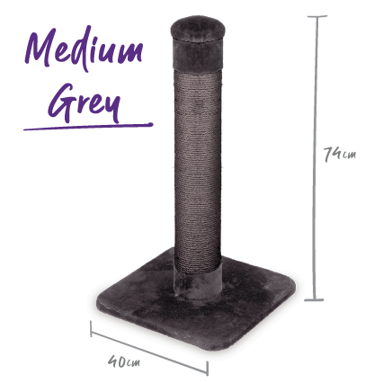 KAZOO SCRATCH POST 74CM GREY