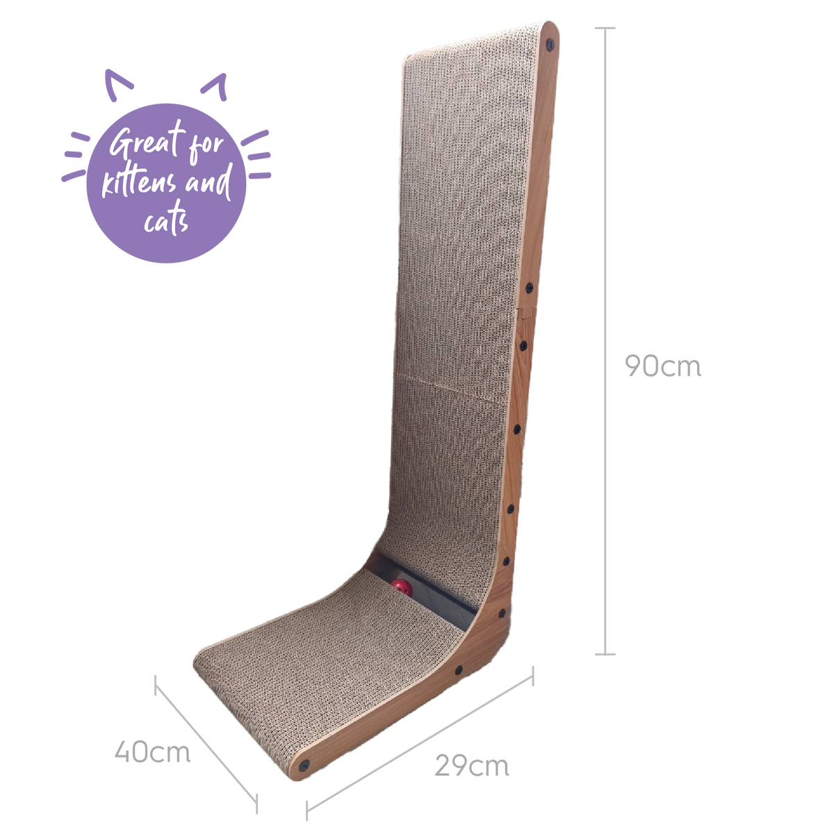KAZOO WALL & BALL VERTICAL SCRATCH PAD