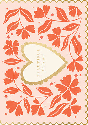 Meraki Matilda Heart & Flowers Card