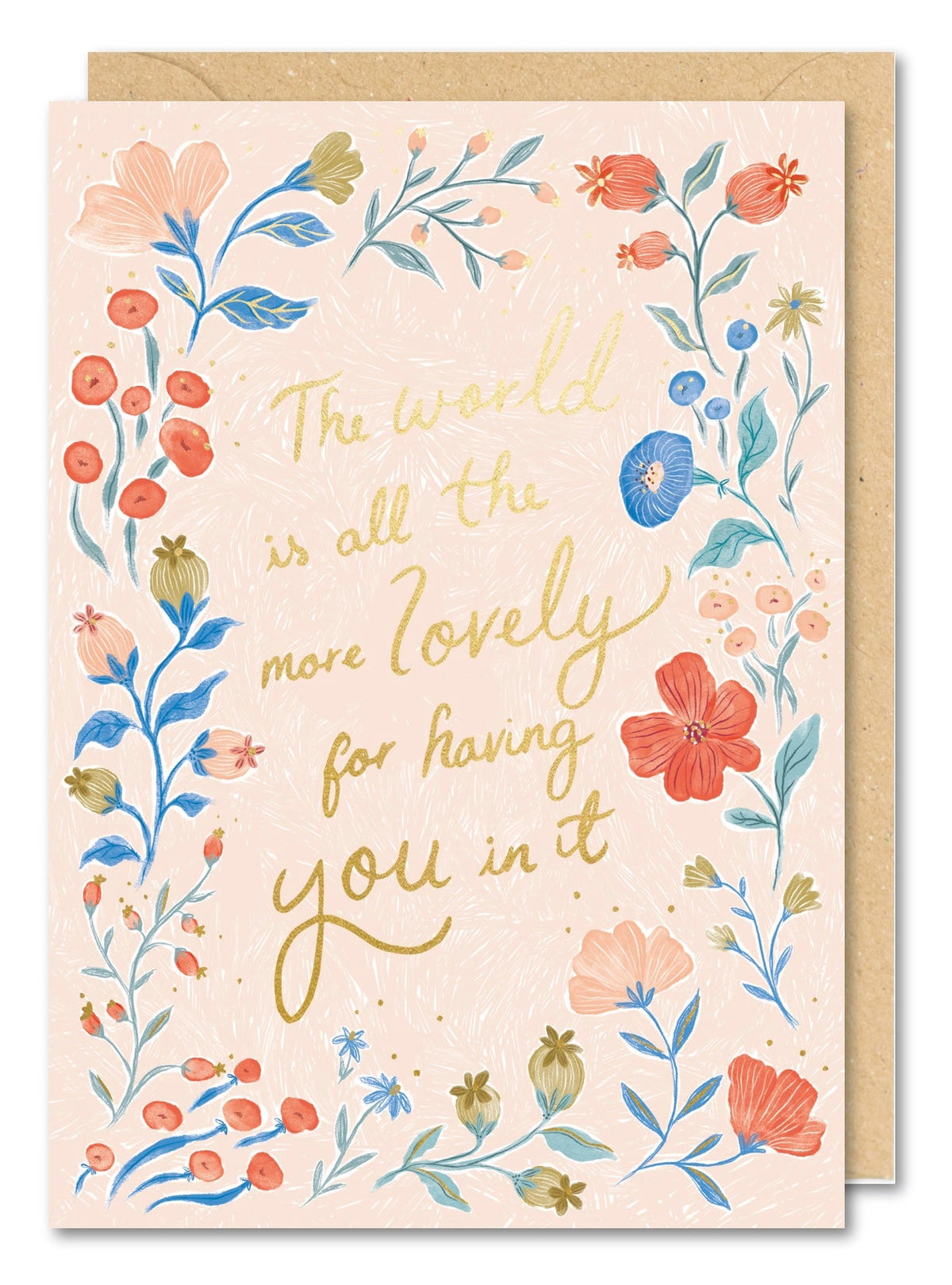 Meraki Sundancer Floral Border Card