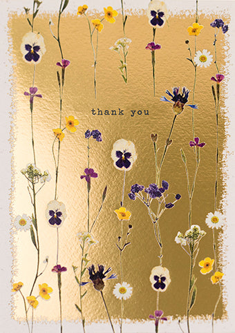 Meraki Thank You All Over Floral Card