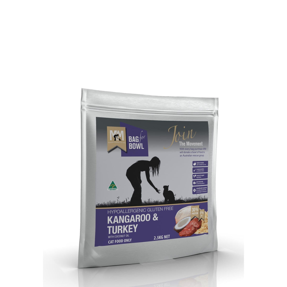 Meals for Meows Kangaroo & Turkey 2.5kg