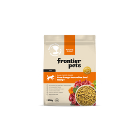 Frontier Pets Free-Range Beef Raw Freeze-Dried Adult Dog Food 300g