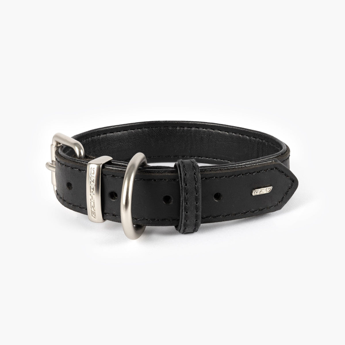 EZYDOG LEATHER COLLAR BLACK LARGE