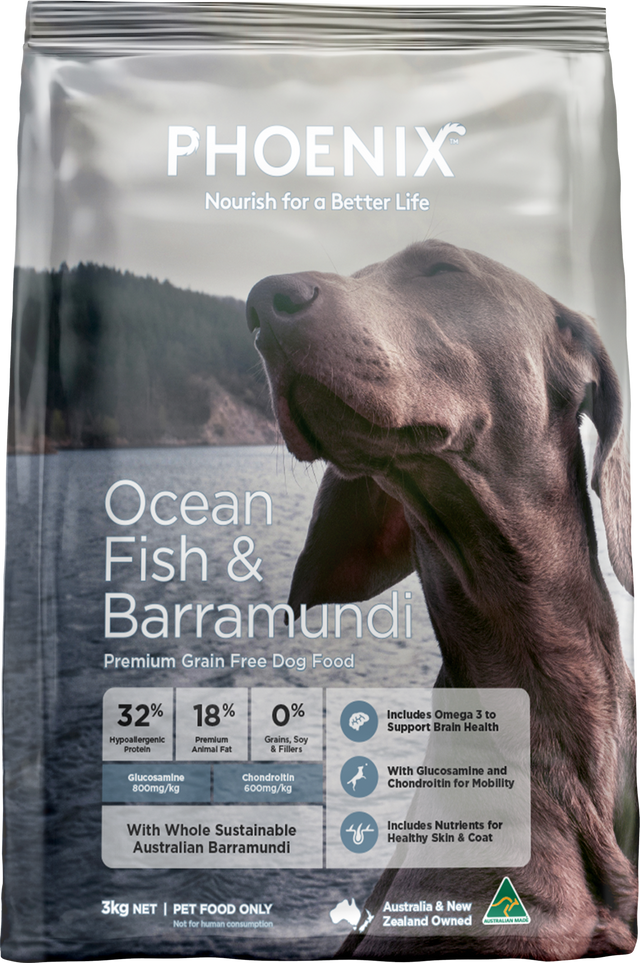 Phoenix Grain Free Ocean Fish & Barramundi Adult Dry Dog Food 3kg