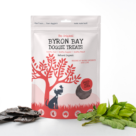 Byron Bay Doggie Treats Organic Dried Beef Liver 120g