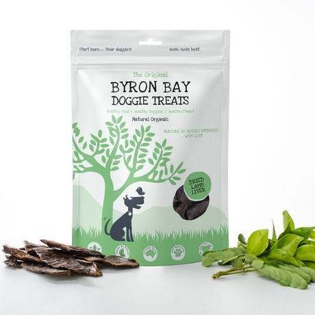 Byron Bay Doggie Treats Organic Dried Lamb Liver 120g