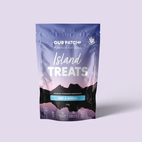 Our Patch Island Treats Beef & Berries Dog Treats 100g