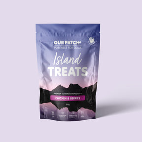 Our Patch Island Treats Chicken & Berries Dog Treats 100g