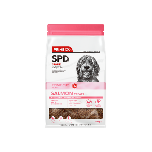 Prime100 Prime Cuts Salmon Dog Treats 100g