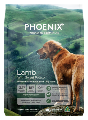Phoenix Grain Free Lamb & Sweet Potato Adult Dry Dog Food 3kg