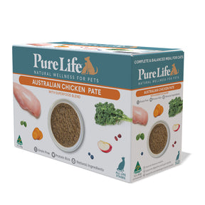 PureLife Chicken Pate Wet Cat Food Box