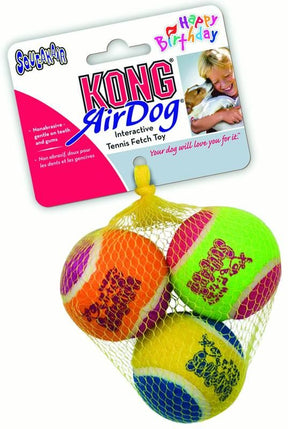 KONG AirDog Squeaker Birthday Balls