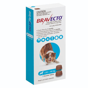 Bravecto Chew for Dogs 20-40kg 2 Pack